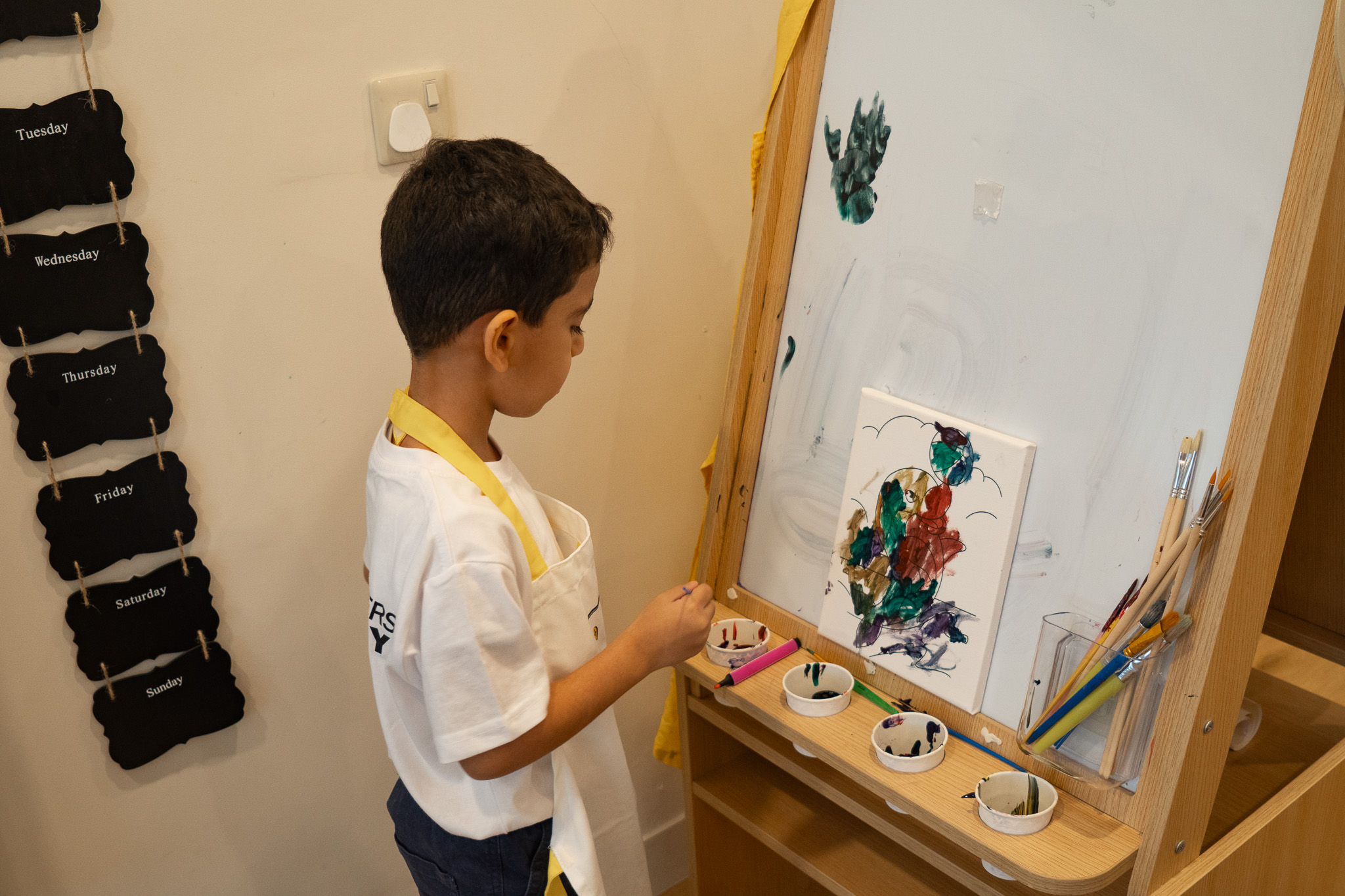 Sensory and creative learning activities at Little Explorers Nursery in Dubai